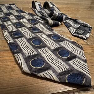 Pronto Uomo Necktie Purple Geometric Pattern Men's Silk Neck Tie Jacquard